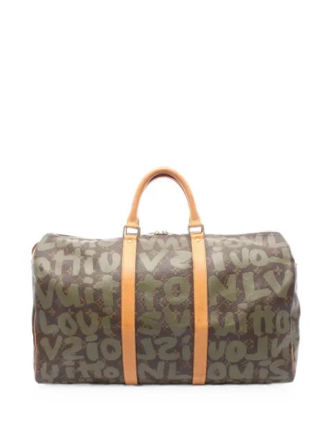 Louis Vuitton Pre-Owned 2001 Keepall Monogram Graffiti holdall Brown 1076896FL0051