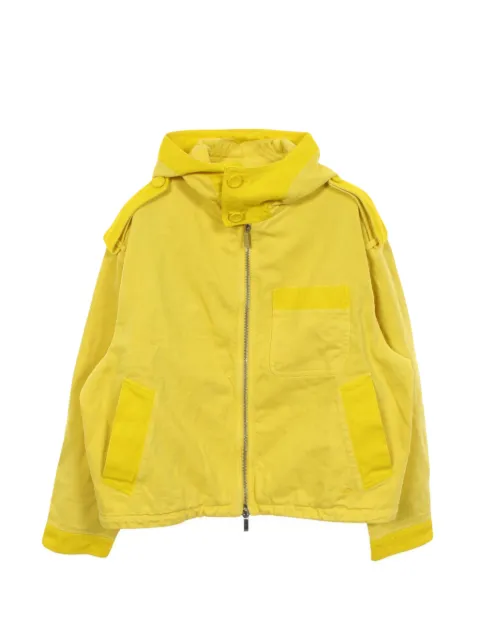 Christian Dior Pre-Owned 10s Peter Doig hooded denim jacket Yellow 1064246