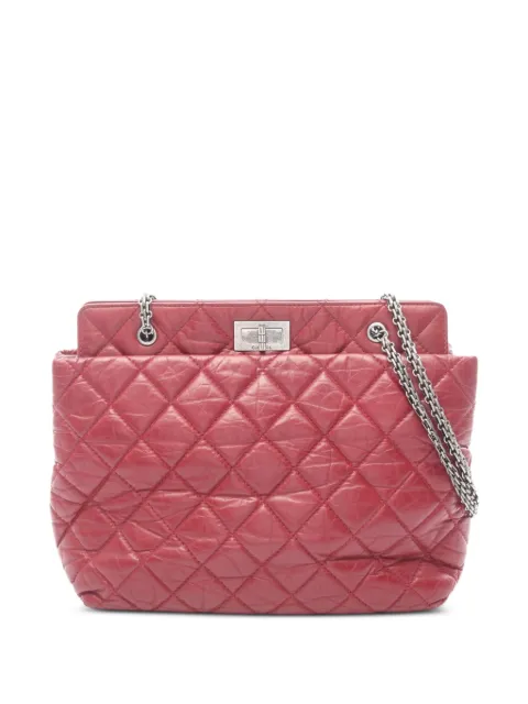 CHANEL Pre-Owned 2012 2.55 Mademoiselle leather shoulder bag Red 107881016303444