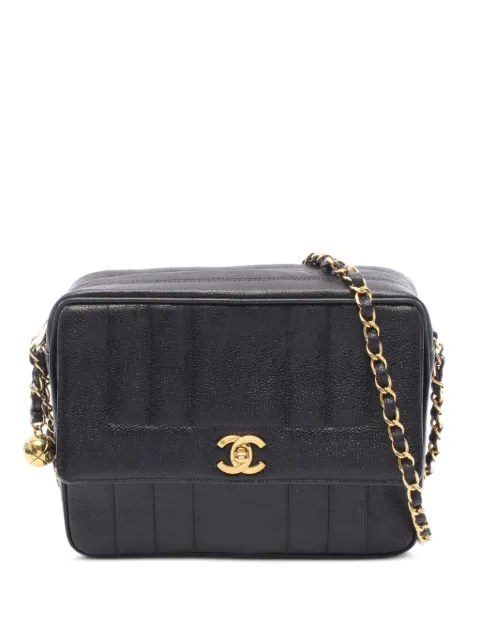 CHANEL Pre-Owned 1994-1996 Mademoiselle Caviar crossbody bag Black 10785363246470