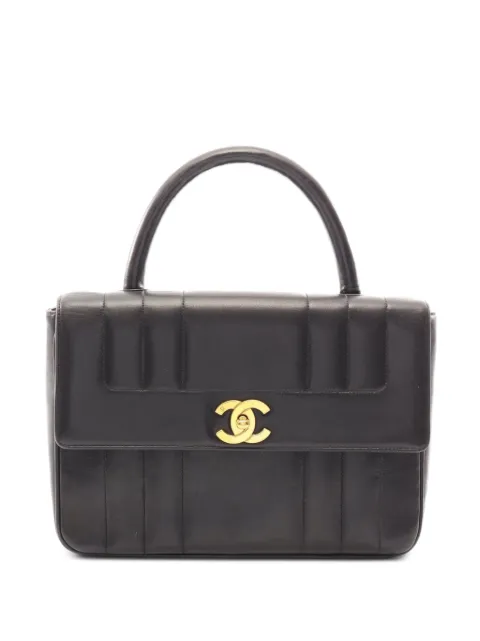 CHANEL Pre-Owned 1994-1996 Mademoiselle CC turn-lock handbag Black 10791963368438