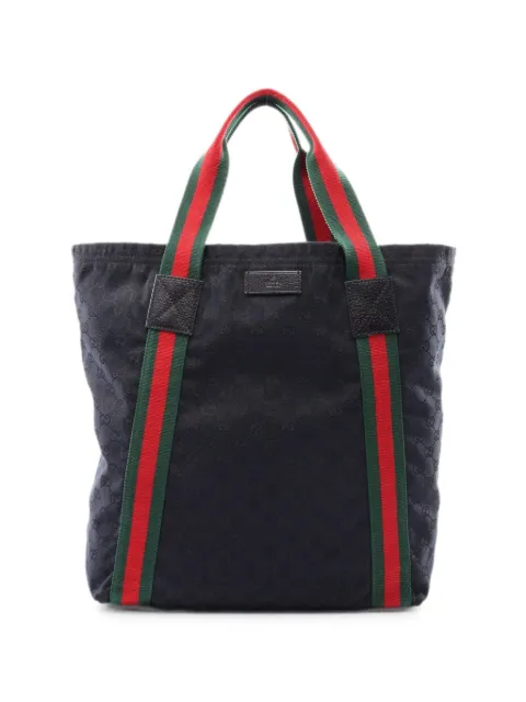 Gucci Pre-Owned 2010s logo-patch tote bag Black 1078385