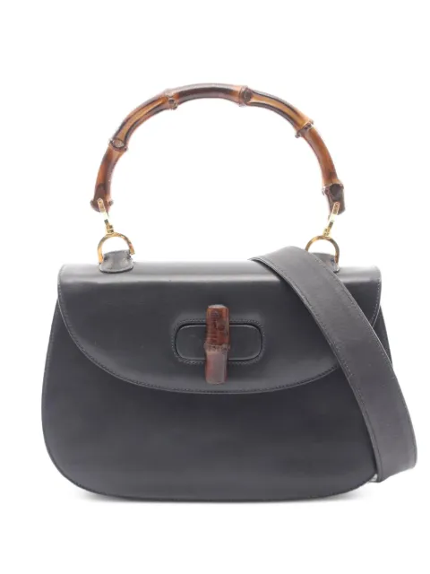 Gucci Pre-Owned 2000s Bamboo 1947 handbag Blue 1076988