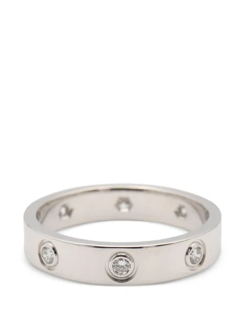 Cartier 2010s Love diamond ring Silver 1077695NV3617