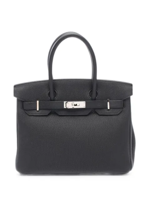 Hermès Pre-Owned 2017 Birkin 30 handbag Black 1078550A