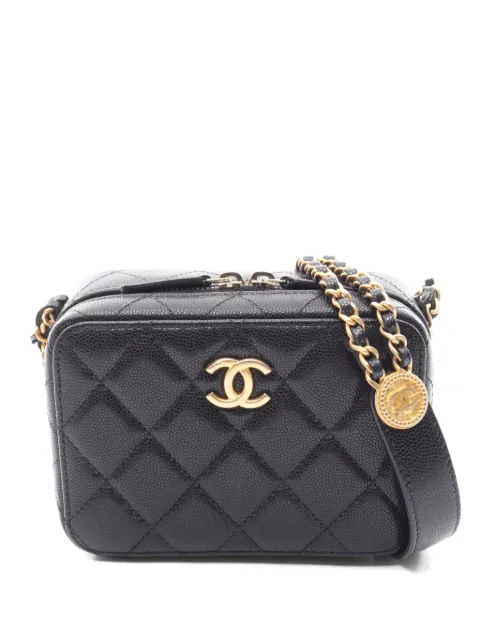 CHANEL Pre-Owned 2021s Matelassé Caviar camera bag Black 1080070C4417HH2