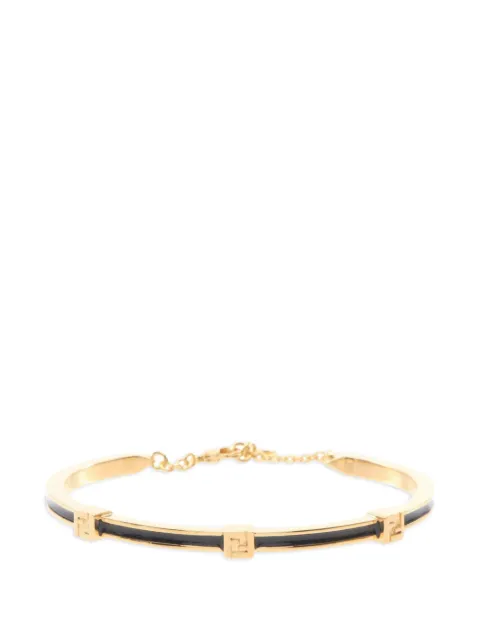 Fendi Pre-Owned 20s Forever FF logo bracelet Gold 1078889