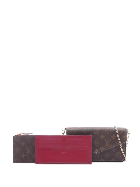Louis Vuitton Pre-Owned 2019 Pochette Félicie Monogram clutch bag Brown 1077104CA2109