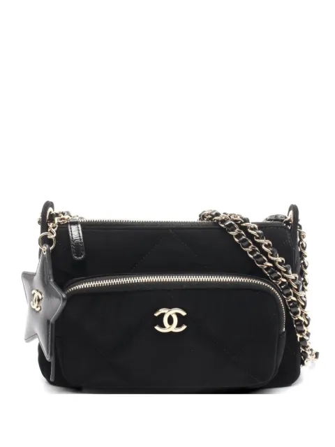 CHANEL Pre-Owned 2021s Matelassé chain shoulder bag Black 1078806ETXP03E8