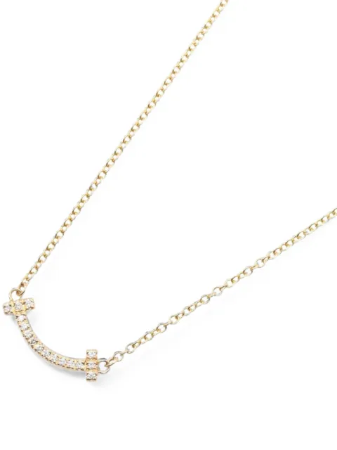 Tiffany & Co Eyewear 10s T Smile diamond necklace Gold 1077486