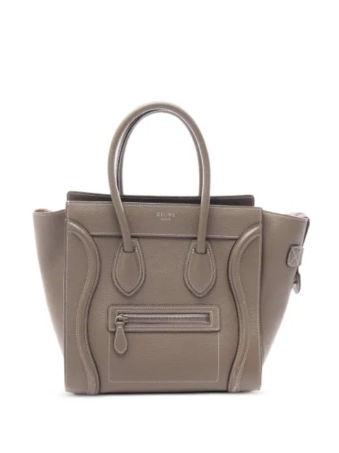 Celine Pre-Owned 2000s micro Luggage tote bag Grey 1077285