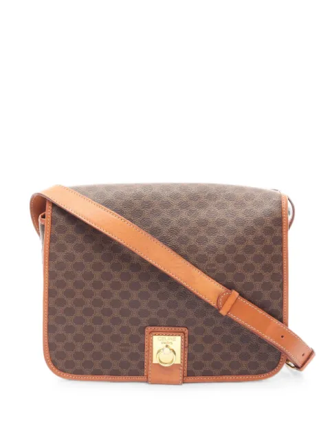 Celine Pre-Owned 2000s Macadam shoulder bag Brown 1078034