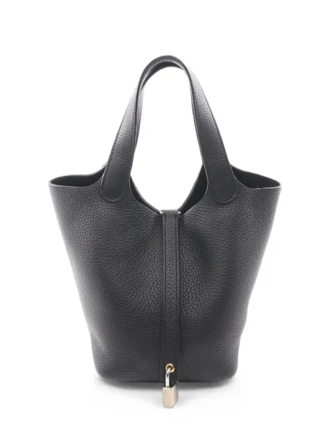 Hermès Pre-Owned 2024 Picotan Lock PM handbag Black 1080378W