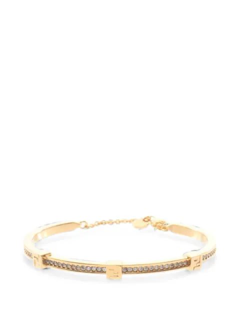 Fendi Pre-Owned 2020s Forever Fendi rhinestone-embellished bracelet Gold 1078882