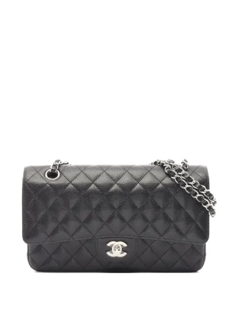 CHANEL Pre-Owned 2019 Double Flap diamond-quilting shoulder bag Black 107929528654504