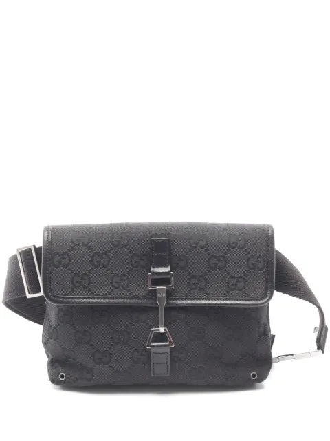 Gucci Pre-Owned 00s GG canvas belt bag Black 1078420