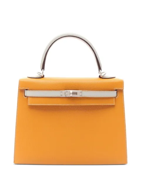 Hermès Pre-Owned 2019 Kelly 25 two-way handbag Orange 1080033D