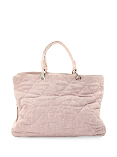 CHANEL Pre-Owned 2008-2009 Coco Mark tote bag Pink 107592712780645