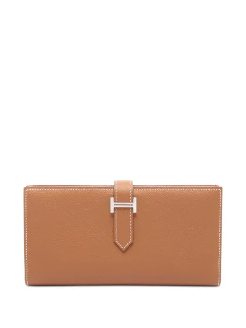 Hermès Pre-Owned 2018 Bearn Soufflet bi-fold wallet Neutrals 1078509C