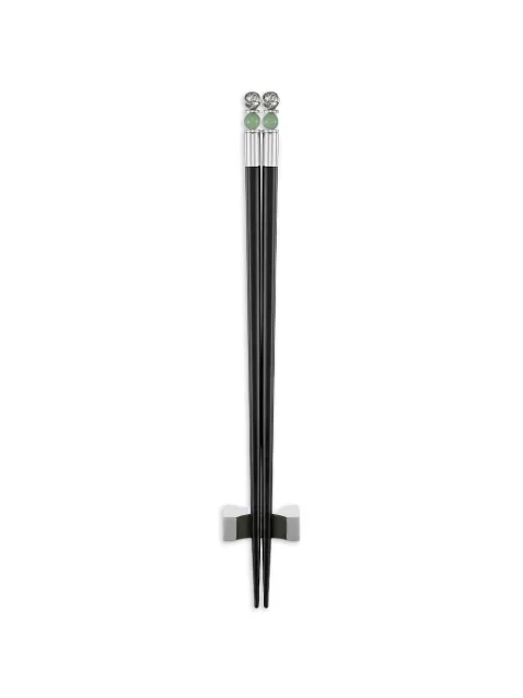 Shanghai Tang jade knot chopsticks Black A6AHB120AN