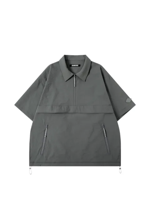 Spoonyard technical half-zip polo shirt Green WT020