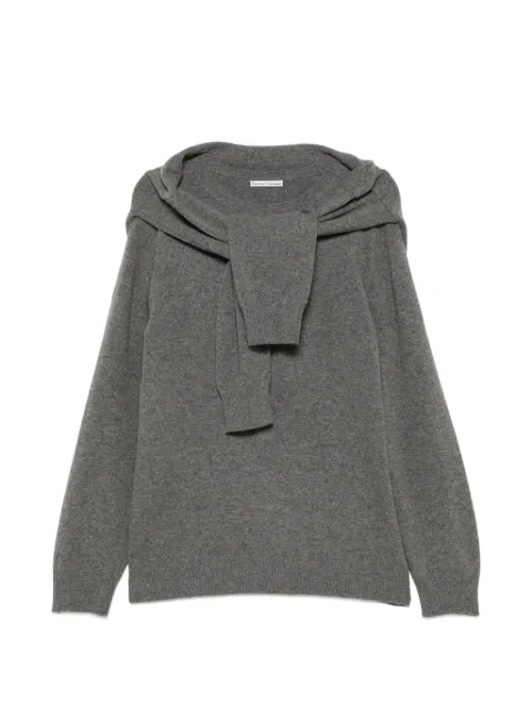SOURCE UNKNOWN shawl-detail sweater Grey SUWF62KN06CH