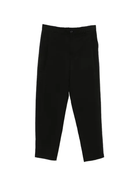Emporio Armani elasticated-waistband tailored trousers Black EM001986TE20056U8131