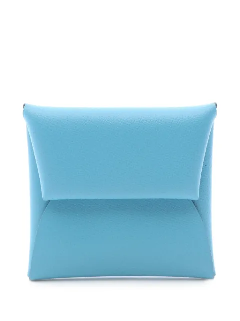 Hermès Pre-Owned 2018 Bastia coin purse Blue 1076516C