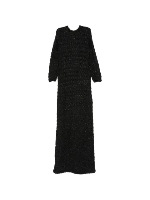 Balenciaga Pre-Owned button-up maxi dress Black OPV11426