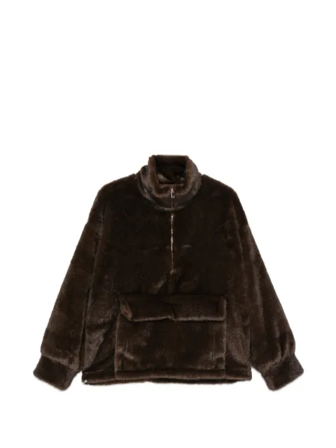 SOURCE UNKNOWN faux-fur Zvika jacket Brown SUWF62TP04SBR