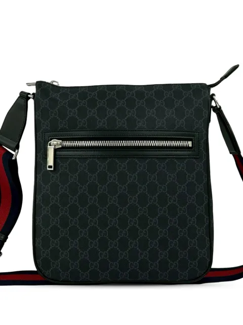 Gucci Pre-Owned 2016-2026 GG Supreme Web crossbody bag Black FVTJYJKMLYSLS59B