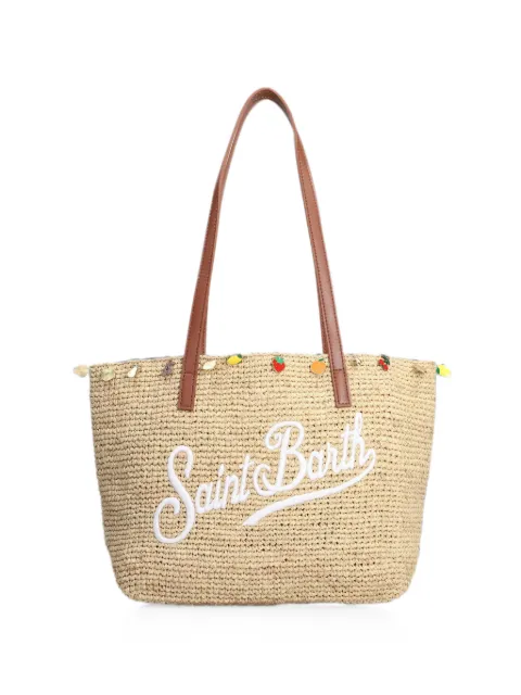 MC2 Saint Barth logo-embroidered shoulder bag Neutrals RAFC00207480L