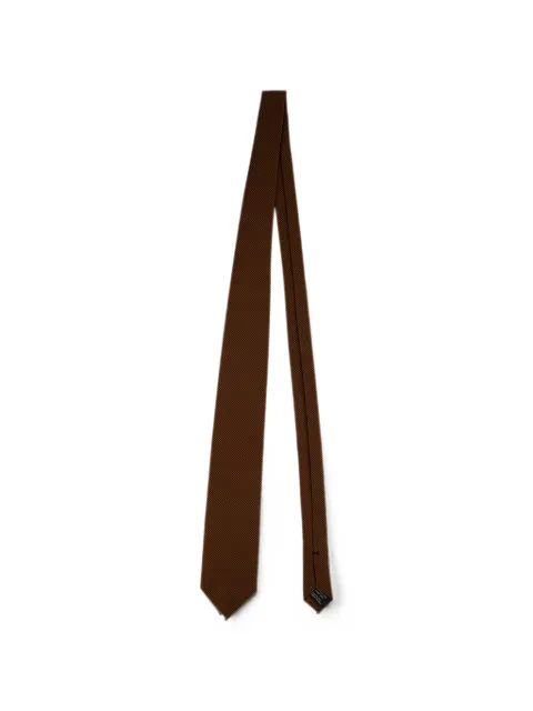 TOM FORD pointed-tip silk tie Brown STE001S0345