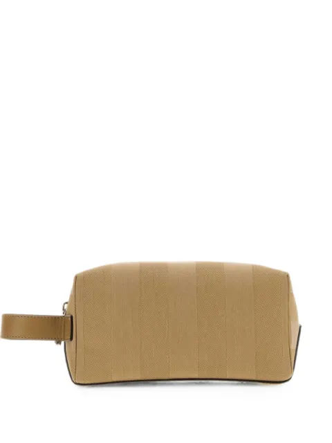 FENDI Lui stripe-pattern wash bag Neutrals 7N0170B110
