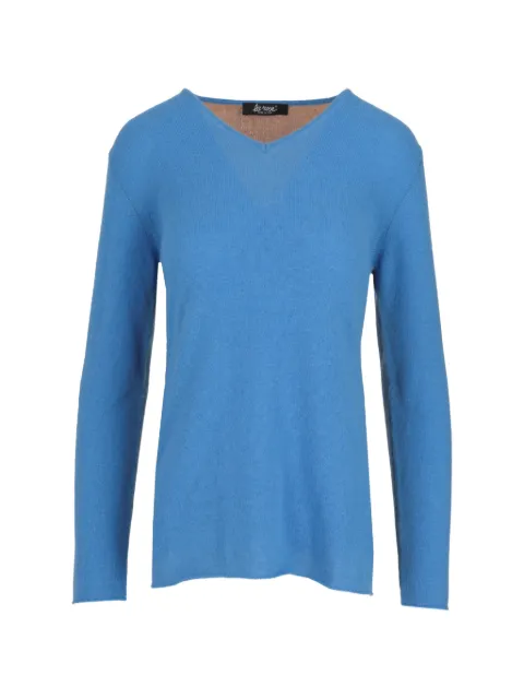 La-Rose V-neck sweater Blue A151186