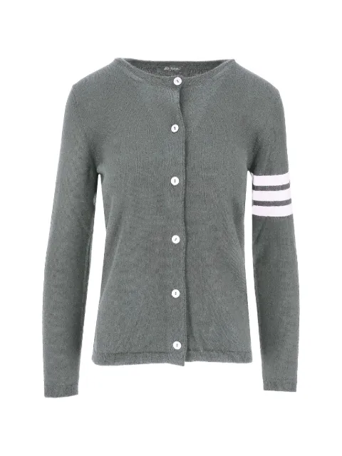 La-Rose stripe-detail cardigan Grey A2301MR