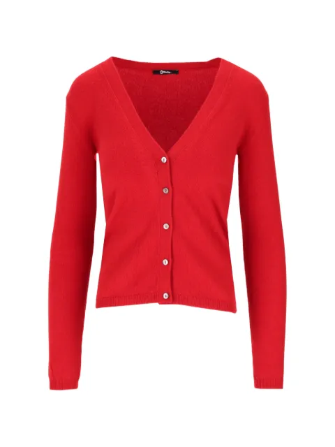 La-Rose V-neck button-up cardigan Red A141137R