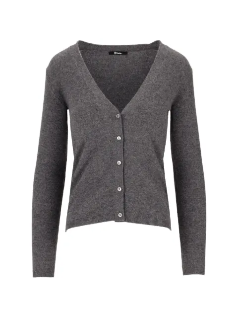 La-Rose V-neck cashmere cardigan Grey 122321316