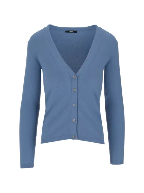 La-Rose V-neck cashmere cardigan Blue 122321316