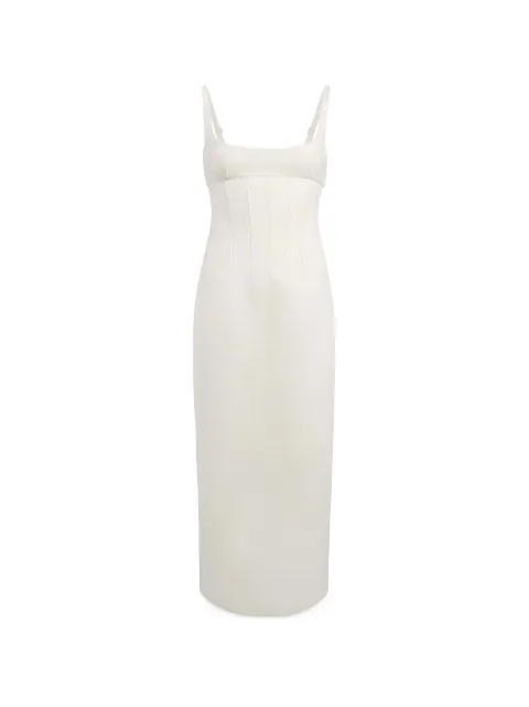 KHAITE Lotte dress in cream White 5562218103