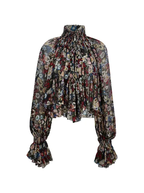 KHAITE Durer top in black multi Black 24323372283