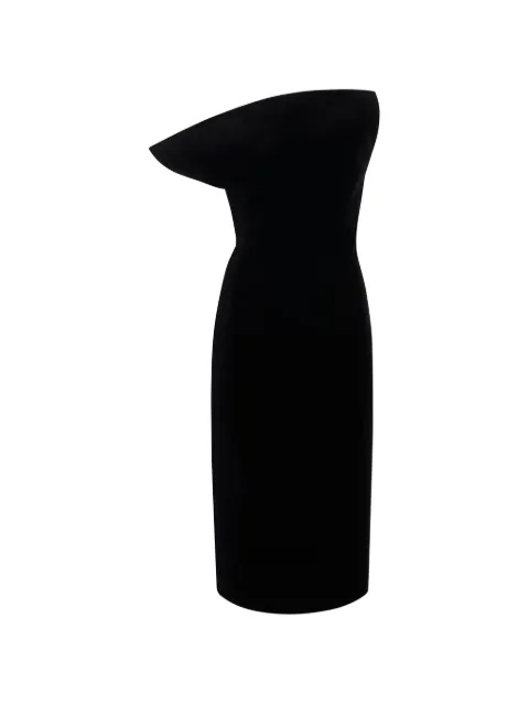 KHAITE Sato dress in black velvet Black 55891010200