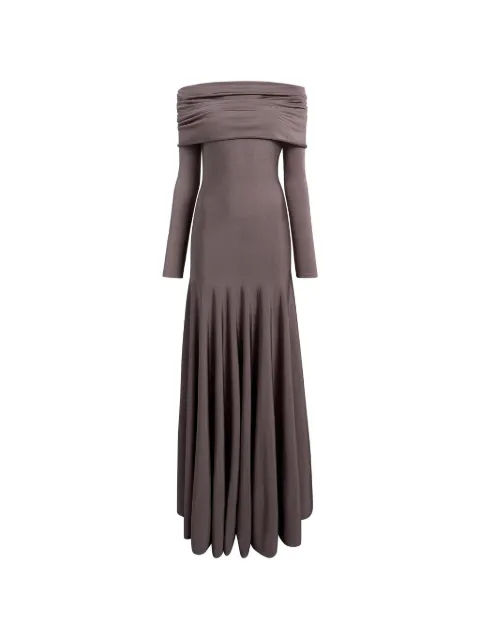 KHAITE Genesis dress in titanium Grey 18016429746