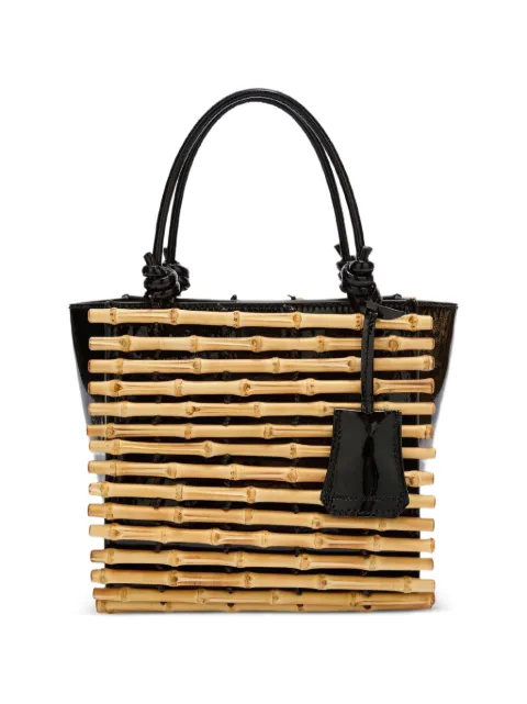 Ermanno Scervino mini Maggie bamboo-panel tote bag Neutrals D483S752HWC