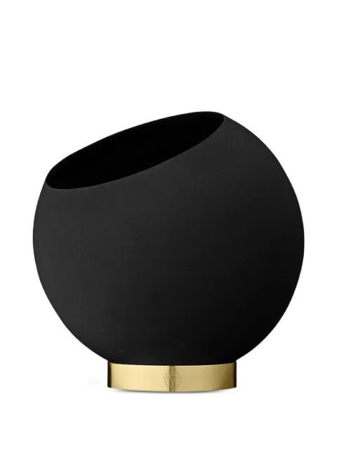 AYTM Globe oblique-cut flowerpot Black 504670050012