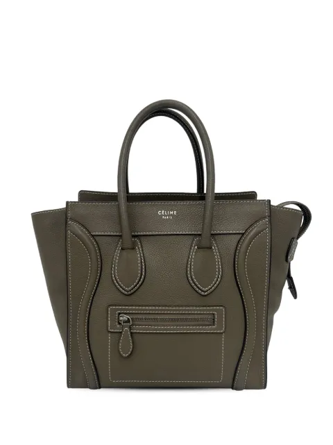 Celine Pre-Owned 2012 Micro Leather Luggage tote bag Brown QX73EPTPMUHKWLBG
