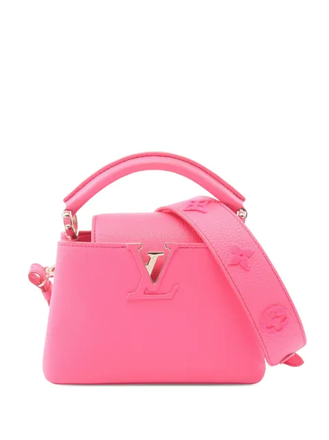 Louis Vuitton Pre-Owned 2021-2026 Taurillon Mini Capucines satchel Pink 6HMORE1HA72HP99U