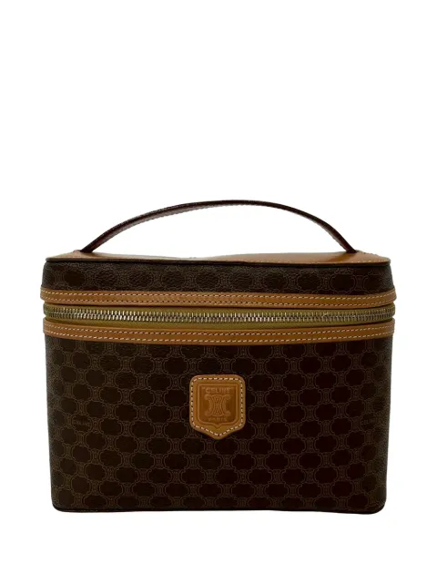 Celine Pre-Owned 1996 Macadam Coated Canvas vanity bag Brown 797YNKE1POVJJPZ8