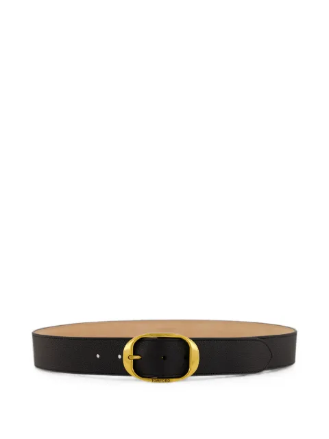 TOM FORD buckled leather belt Black TB279LCL615X