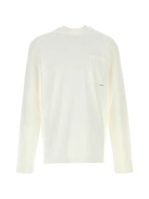Jil Sander patch-pocket long-sleeve T-shirt White J22GC0269J20256